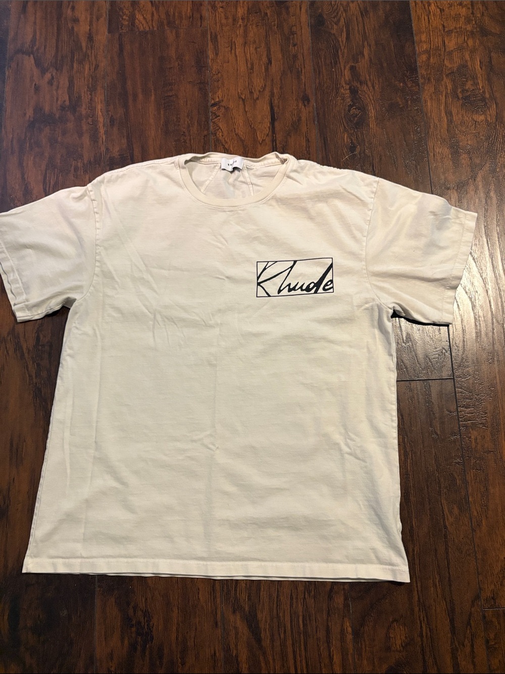 Rhude theorist Short Sleeve Crewneck T-Shirt with Logo